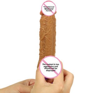 Prodotti per adulti Sexy femminile in Silicone artificiale Dildo vibratore riscaldamento bastoncino di massaggio liquido Dildo per adulti - Product Image 4