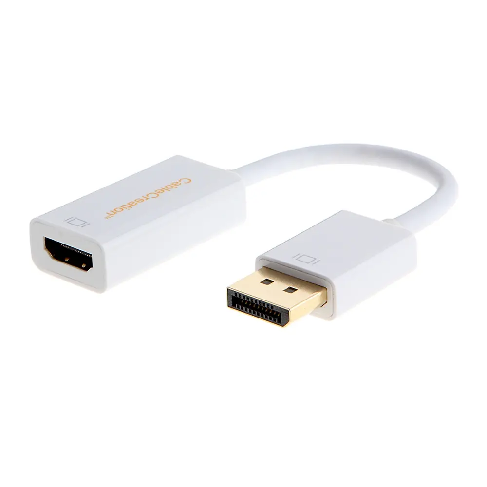 Audio DP To HDMI 4K Gold Plated DP1.2 DisplayPort To HDMI Adapter Support 4K*2K 3D Audio/Video Converter