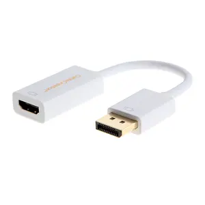 DP a HDMI 4K Oro Placcato DP1.2 DisplayPort a HDMI Adapter Supporto 4K * 2K 3D Audio/Video Converter