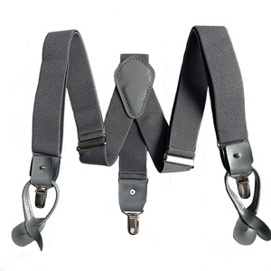 <span class=keywords><strong>Precio</strong></span> de fábrica Estilo casual Trabajo de alta calidad Soporte de cuero estilo Y y <span class=keywords><strong>Tirantes</strong></span> de soporte de metal para hombres - Product Image 6