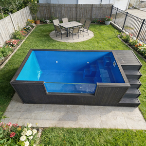 Kit de piscine en fibre de verre facile à installer pour votre jardin, résistant aux UV et écologique pour le plaisir familial toute l'année - Product Image 5
