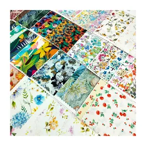 Well-Stocked 100% Cotton Textile Poplin Lightweight Woven Printed Cotton Fabric Favorable Price For Shirts and Dresses