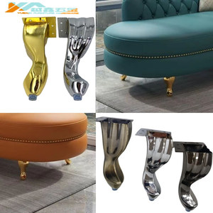 Nordic Italian Style Sofa <b>Legs</b> Metal 14Cm High Furniture <b>Support</b> For Coffee Table Bedside Cabinet <b>Bed</b> - Product Image 2