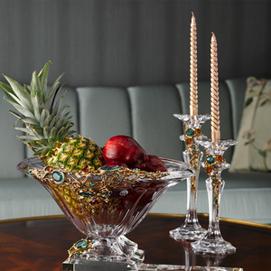 SANLOREN домашний декор, современные роскошные декоративные эмалированные подсвечники для чайного света, фонари и стеклянные подсвечники для свечей - Product Image 1