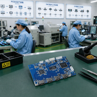Service d'assemblage de circuits imprimés multicouches HDI de haute qualité et durables en matériau Rogers avec finition de surface ENIG, blindage RF/EMI, ODM OEM