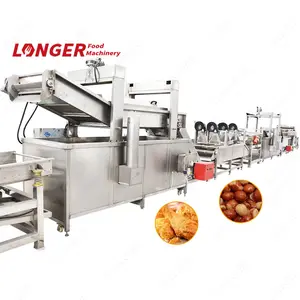 Industrial Fried Chicken Machine Gas Peanut Groundnut Turkey Deep Fryer Continuous Donut Potato Chips Frying Machine