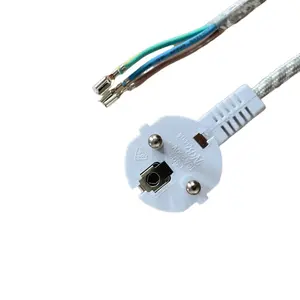 Tiêu chuẩn Châu Âu EU 2pin cáp điện cắm để IEC320 C13 C15 AC 10A/6A 250V chì 3pin cáp điện mở rộng dây
