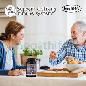 गोमांस अंग पूरक गोमांस लीवर कैप्सूल के साथ रेशी कॉर्डिकेप्स मशरूम जिनसेंग रोडियोला कॉम्प्लेक्स कैप्सूल - Product Image 3