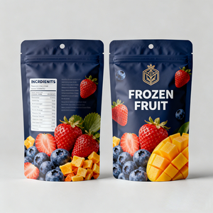 Bolsas con Cierre Hermético y Base Plana, Laminadas, con Logotipo Personalizado, para Envasado de Alimentos Secos y Frescos, Bolsas para <span class=keywords><strong>Frutas</strong></span> <span class=keywords><strong>Congeladas</strong></span> - Product Image 6