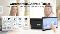 En gros oem support mural allinone android poe comprimés vesa pc 10 pouces avec fente pour carte sim