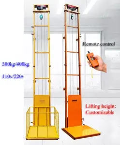 Indoor Buitenlift Voor Gehandicapten Vrachtmagazijn Lading Kleine Huis Lift Lift Passagier Muur Montagehoogte