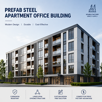 Bâtiment de bureaux en acier, structure en acier préfabriquée, multi-niveaux, insonorisé, isolé, bloc de bureaux modulaire