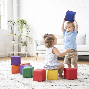 Blocs de construction en mousse souple, colorés, grande taille, pour le jeu et l'apprentissage des enfants, ensemble de 38 pièces, sûrs, non toxiques, utilisables en intérieur et en extérieur - Product Image 4