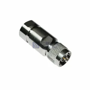 Abrazadera IP65 Roscada Conector RF macho tipo N de montaje de cable de 180 grados