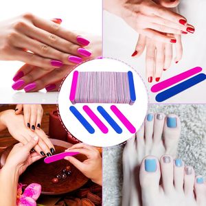 Doğa çivi manikür aracı tek kullanımlık Mini tırnak törpüsü Set için Mini tırnak törpüsü kiti çift taraflı promosyon zımpara panoları - Product Image 6