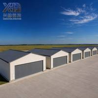 预制钢结构组群式T型机库综合体金属建筑，适用于通用航空多架飞机