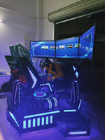 Simulador de vuelo de dos jugadores 9D VR de 720 grados 360 Juego de Montaña Rusa virtual a la venta para una experiencia VR entretenida