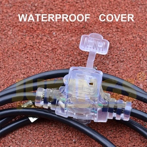 12/3 50ftパワーコード電気屋外ヘビーデューティ125v 6マルチコンセント延長コードPVC 100% 銅NEMA 5-15Rブラック - Product Image 2
