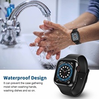 Protecteur d'écran en verre trempé AAA de haute qualité à bas prix pour Apple Watch S7 Compatible avant et arrière