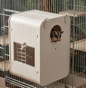 Jaula Moderna Aislada de Plástico Transparente Sólido para Cría de Loros, Periquitos, Cacatúas, Monjes, Canarios y Aves Pequeñas, Colgante - Product Image 3