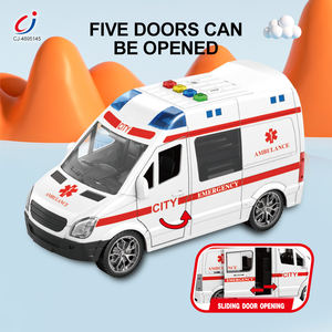 Chengji plastique <span class=keywords><strong>jouet</strong></span> <span class=keywords><strong>Ambulance</strong></span> 1:16 échelle véhicule d'urgence lumières sons inertie porte ouverte voiture moulé sous pression <span class=keywords><strong>Ambulance</strong></span> jouets - Product Image 2