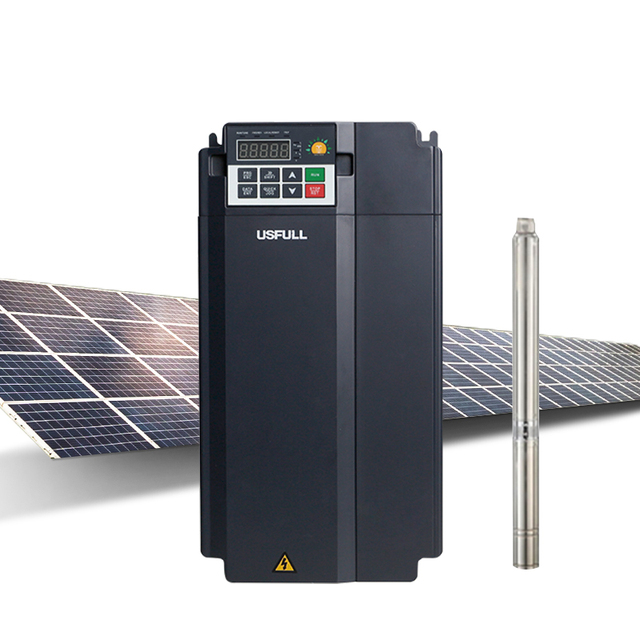 USFULL Off-grid Solar Pump Inverter Convertidor De Frecuencia VFD  7.5KW 15KW Frequency Inverter 50/60hz Motor Controller  MPPT