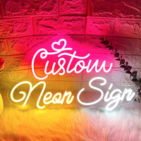 Letrero LED de Neón Personalizado para Interiores, Tamaño y Color Personalizables, Multifuncional, para Hogar, Auto, Negocios, Fiestas, Compatible con Alexa/Google