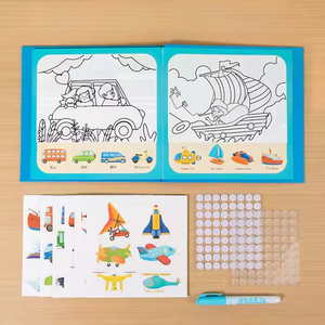 CE CPC, gran oferta, libro de pintura de agua mágica colorida, libro para colorear reutilizable, libro de dibujo de agua mágica con bolígrafo - Product Image 2