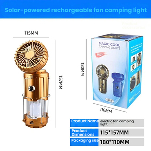Lampu Camping Lipat <span class=keywords><strong>LED</strong></span> Tenaga Surya Multifungsi Konstruksi Logam Tahan Air IP44 Kontrol Jarak Jauh USB Dapat Diisi Ulang Power Bank - Product Image 2
