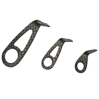 Guide de cadre en fibre de carbone de haute qualité du fabricant Weihai ensemble de guides de canne à pêche légers et durables KT KL ensemble de guides de taille personnalisée