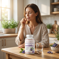 Capsules de bien-être à base de plantes pour femmes OEM avec agripaume, cohosh noir, vitamine B6, complément nutritionnel pour femmes