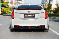 Diffuseur de pare-chocs arrière en fibre de carbone style CMST pour Cadillac ATS 2014-2018, kit carrosserie de diffuseur arrière