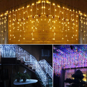 Guirlandes lumineuses LED en forme <span class=keywords><strong>de</strong></span> glaçons, étanches IP44, pour extérieur, décorations <span class=keywords><strong>de</strong></span> Noël, lumières féériques pour fêtes, décorations <span class=keywords><strong>de</strong></span> vacances - Product Image 5