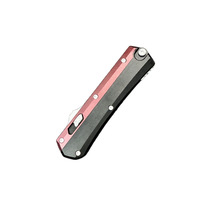 Grand couteau OTF 22CM, lame en acier Damas, manche en alliage de zinc, étui en nylon, couteau pliant de poche, EDC extérieur, vente en gros OEM FBA