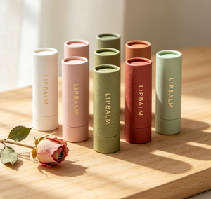 Custom Biodegradable Recyclable Cardboard Lip Balm Tube with Magnet Closure Wholesale Round Kraft Paper Packaging <b>Container</b> - Product Image 3