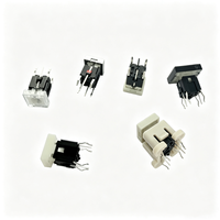 Interrupteur tactile LED rouge carré éclairé 6*6*10.2mm 6 broches DIP pour l'électronique grand public et les appareils électroménagers