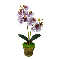 Kunstmatige Phalaenopsis Bonsai 3D-geprint realistisch duurzaam plastic bloemen milieuvriendelijke bruiloft binnenhuisdecoratie 40cm boeket
