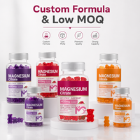 Gummies de citrate de magnésium 400 mg – Complément anti-stress pour la relaxation musculaire et la force osseuse