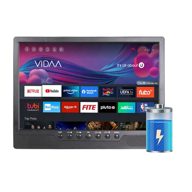 AG ATSC ISDB DVB-T2S2 CI VIDAA TV Mini Portable TV Smart HD FHD LED LCD Smart TV