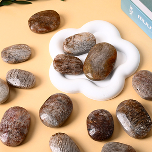Piedras Preciosas de Cuarzo Natural al por Mayor, Cuarzo Pulido, Miles de Cristales de Cuarzo de Jardín, Piedras de Palma para Relajación Mental - Product Image 1