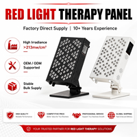 Panel Terapi Cahaya Merah Portabel untuk Pereda Nyeri Wajah dengan LED 660nm/850nm Desain Berdiri untuk Pusat Kecantikan Rumah