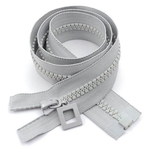 Vente en gros personnalisée 8 #   <span class=keywords><strong>Fermeture</strong></span> éclair double glissière en plastique, ouverture bidirectionnelle, <span class=keywords><strong>fermeture</strong></span> éclair en résine <span class=keywords><strong>pour</strong></span> vêtements, séparation bidirectionnelle, 10 cm - Product Image 2