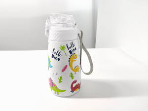 Wholesale Custom Kids Water <b>Bottles</b> Double Wall Stainless Steel Drink <b>Bottle</b> With Silicone As <b>Straws</b> Back To School Gift Idea - Product Image 4
