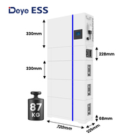 Système de stockage d'énergie domestique tout-en-un Deye Ai-w5.1, batterie au lithium Lifepo4 empilable Deye, 5 kW, Bateria Deye