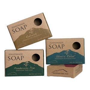 Éponge de boîte en papier kraft naturel recyclé de qualité supérieure imprimée sur mesure <span class=keywords><strong>pour</strong></span> savon <span class=keywords><strong>maison</strong></span> bijoux accessoires carton écologique - Product Image 3