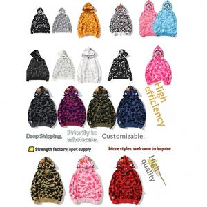 <span class=keywords><strong>Sudadera</strong></span> con Capucha Bapees Shark 2025 para Hombre, con Logotipo Personalizado, Cierre Completo, Camuflaje, Algodón - Product Image 2