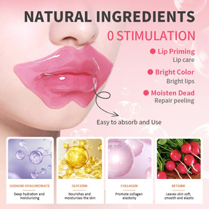 Mascarilla Labial Nutritiva de Colágeno Cristalino, Etiqueta Privada OEM, Hidrata, Rellena y Suaviza, en Tarro de Gel - Product Image 2