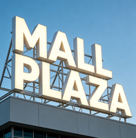 Letras Iluminadas LED para Exteriores, Personalizadas OEM ODM, Montadas con Pin, Recubiertas en Polvo, Galvanizadas, para Parques, Hoteles, Centros Comerciales, Edificios Urbanos