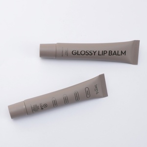 Wholesale Custom Glossy Lip Balm PE Tube Empty Slender <b>Plastic</b> <b>Packaging</b> with Massage Head for Eye Cream - Product Image 3