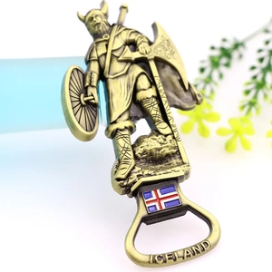 Aimant d'ouvre-bière <span class=keywords><strong>en</strong></span> métal de souvenirs touristiques de Viking <span class=keywords><strong>Islande</strong></span> de haute qualité conçu sur mesure - Product Image 3